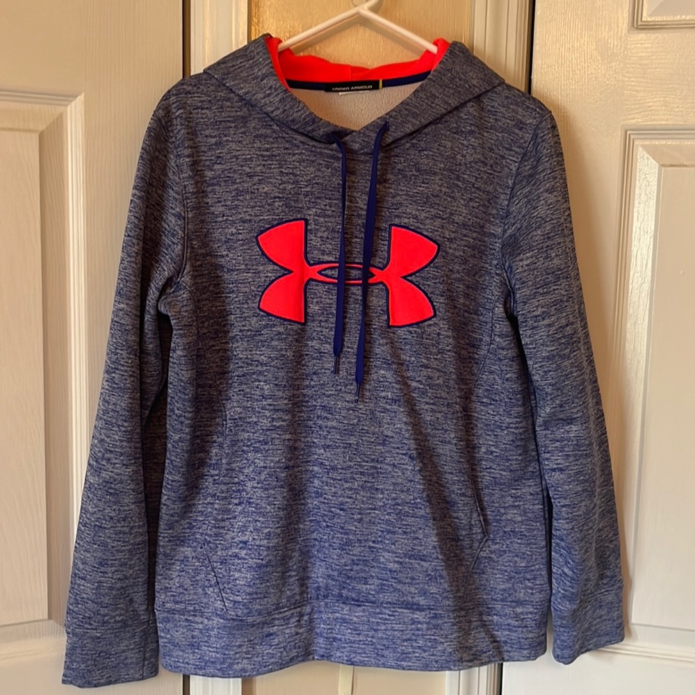 Under Armour Blue & Pink Hoodie Size Medium